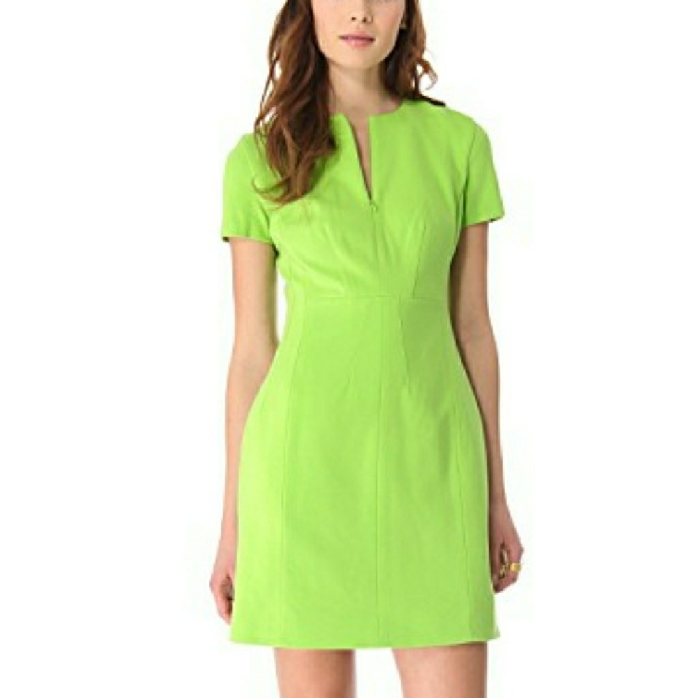 Diane Von Furstenberg Agatha dress in Lime
